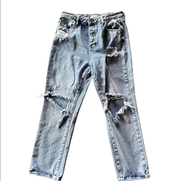 Pac-sun destroyed high rise ankle jeans - Picture 3 of 6